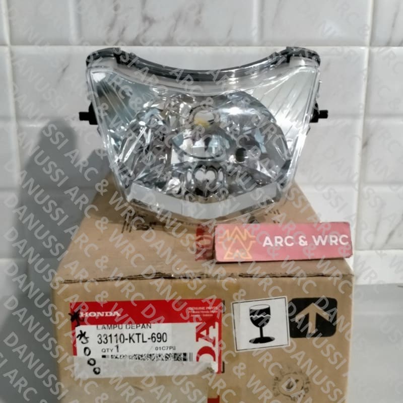 (100% Ori ) Refektor Depan / Lampu Depan Supra Fit New Bohlam 1 Elegan