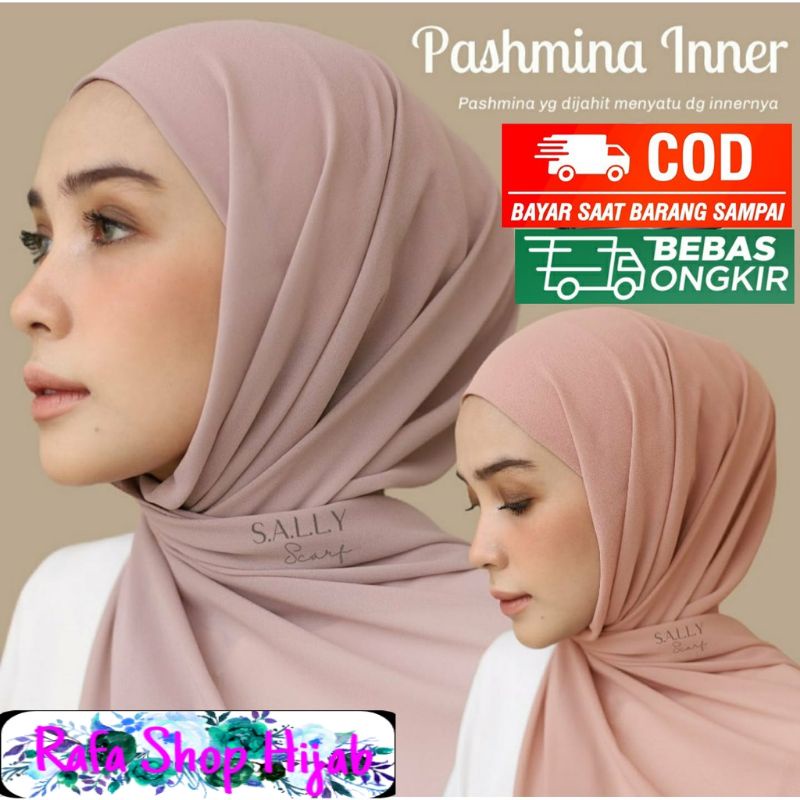 Jilbab Pashmina Inner 2 in 1 Diamond - Kerudung Wanita