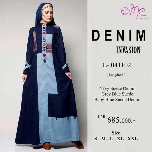 SALE ( BISA COD ) Gamis Esme E-041102