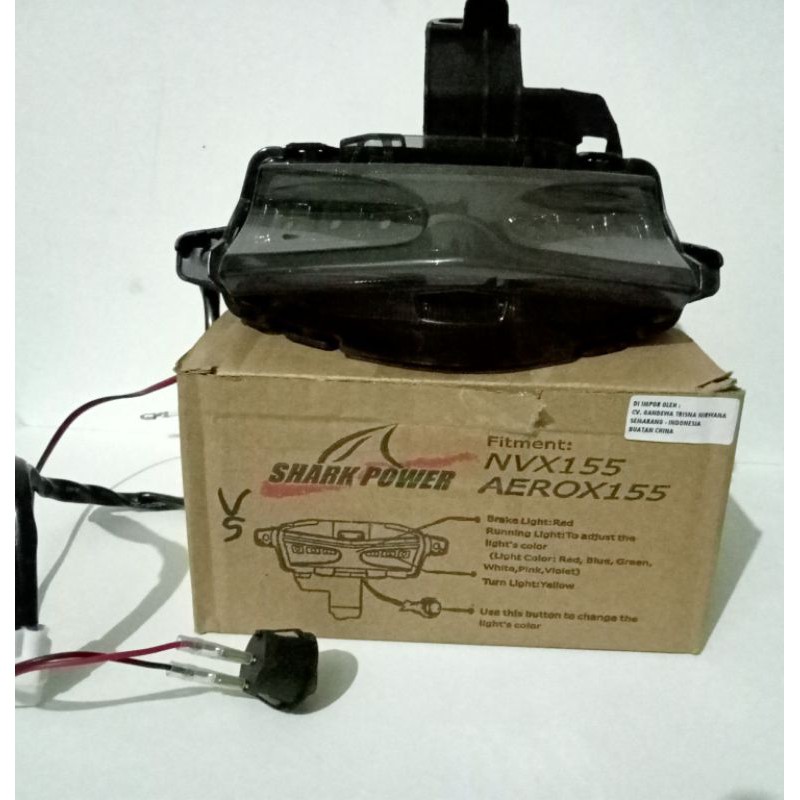 Lampu Stop Aerox 155 SHARK POWER / Stoplamp Aerox 155