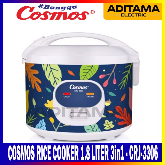 COSMOS RICE COOKER CRJ3306/ MAGIC COM COSMOS CRJ-3306 1.8 LITER