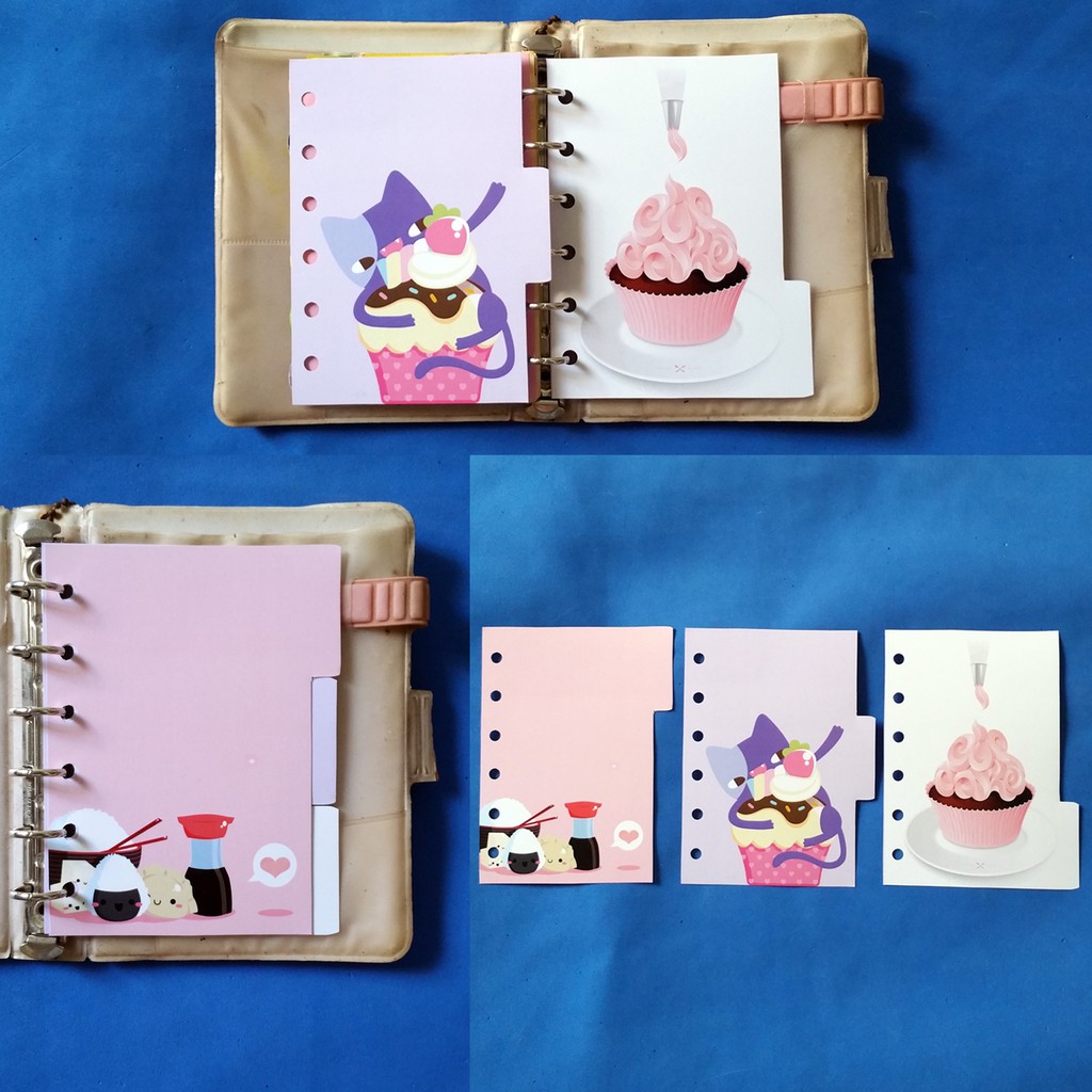 

Pembatas Cupcake Tumblr Binder 2 Ring, 6 Ring, 20 Ring, 26 Ring 1 Set 3 Lembar Murah