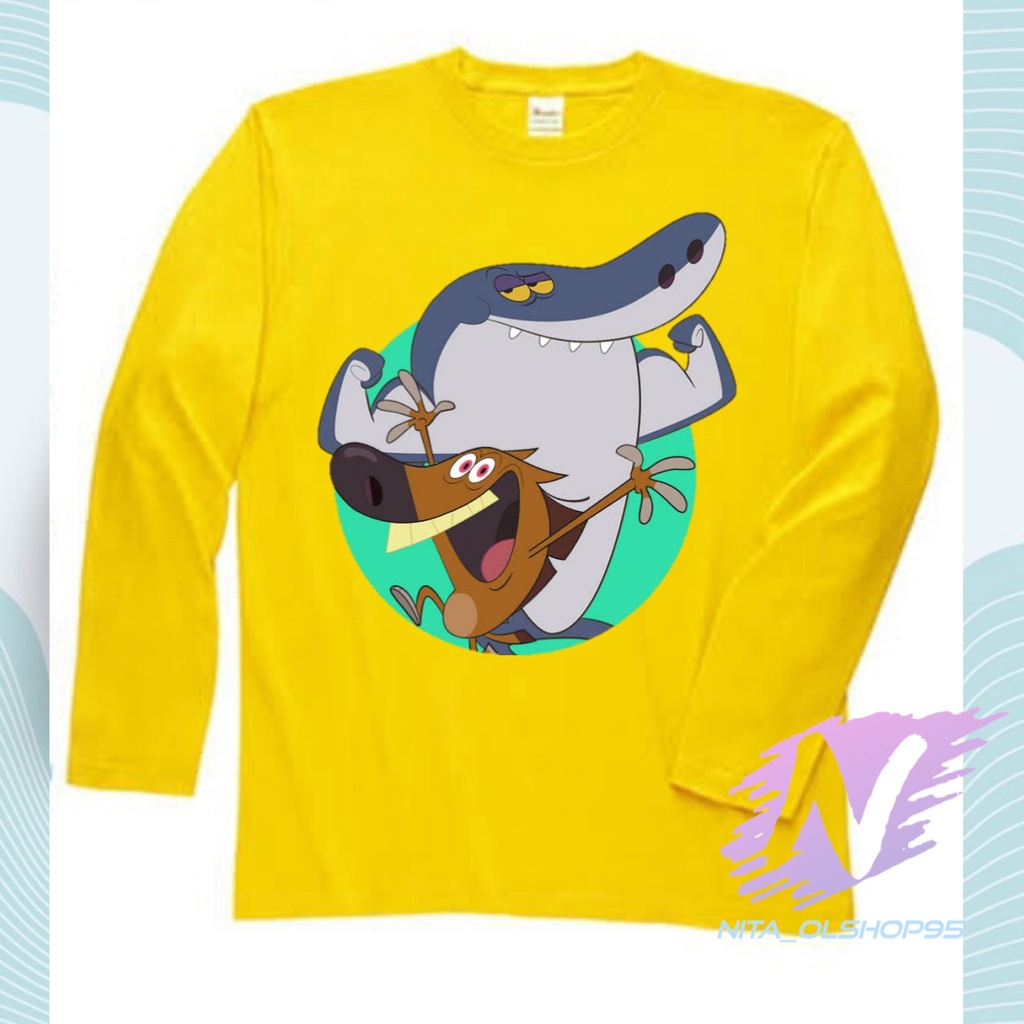 kaos kartun zig dan sharko baju kaos anak lengan panjang zig sharko