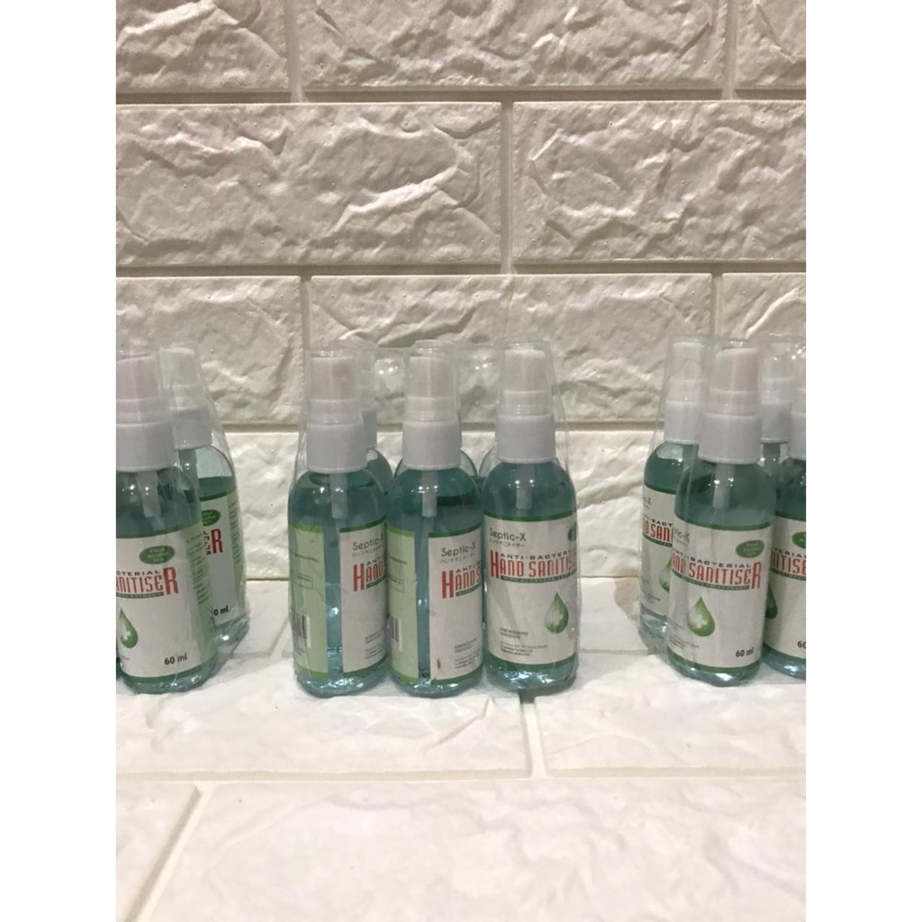 TERLARIS!! Izin Edar DEPKES Septic-X Hand Sanitizer 60ml CAIR Alcohol 70%-HS60