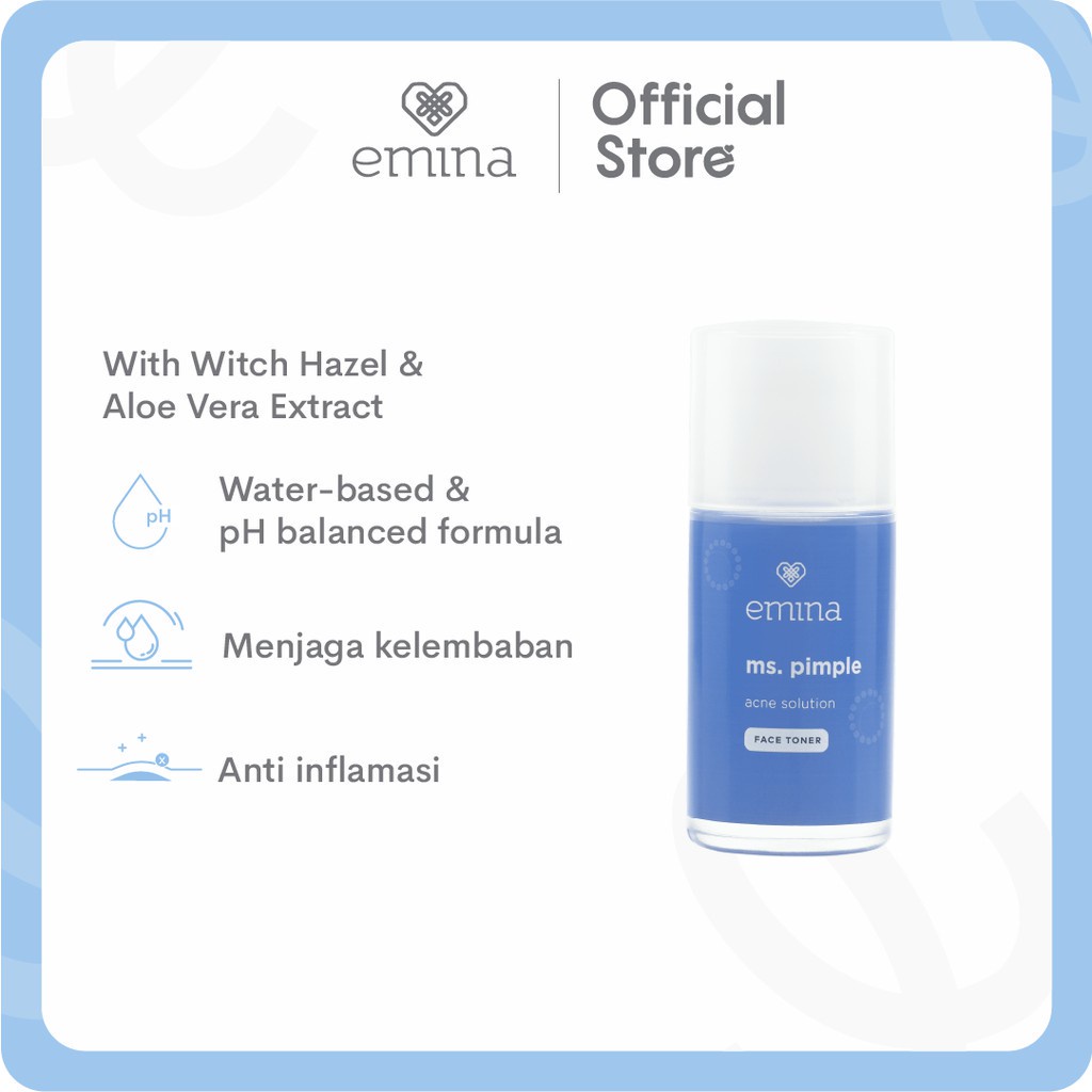 ❤️ Cloudy ❤️ EMINA Ms. Pimple acne solution FACE TONER 50Ml