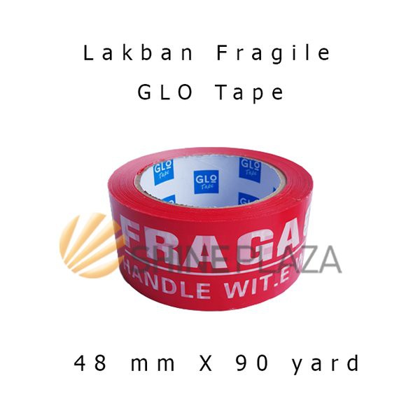 

Murah Lakban Fragile Merah Putih 48mm x 90 Yard GLO Tape Eksklusif