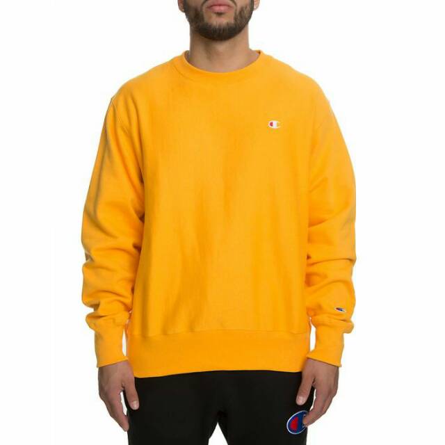 mustard champion crewneck