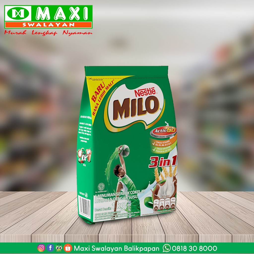 

Milo 3in1 Pouch 1kg