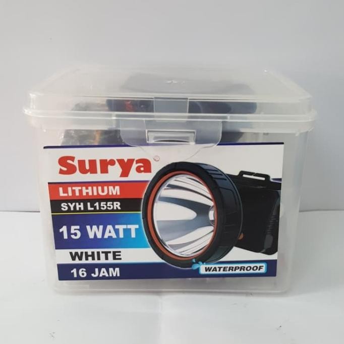 SURYA Senter Kepala SYH L155R - Head Lamp 15 Watt - water Resistant
