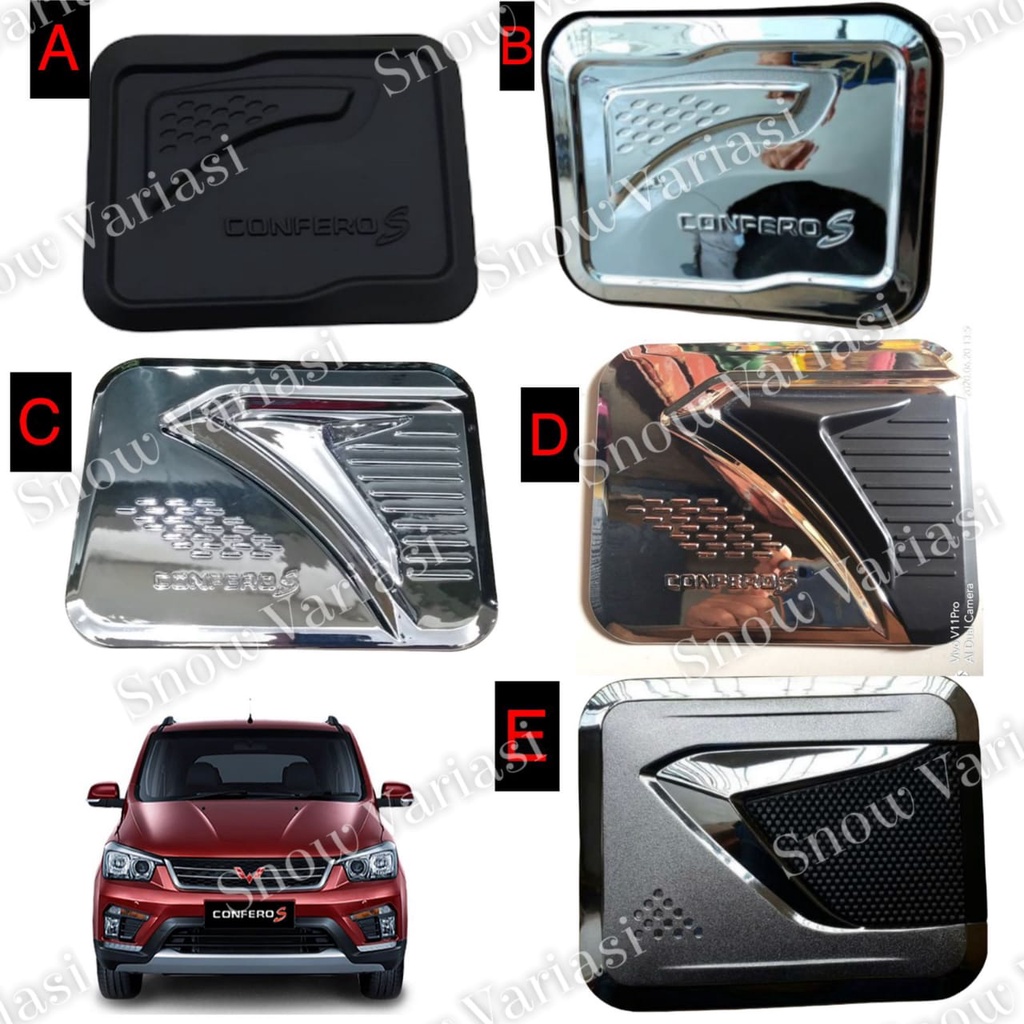 Tank Cover Wuling Confero S Tutup Tangki Hitam Chrome