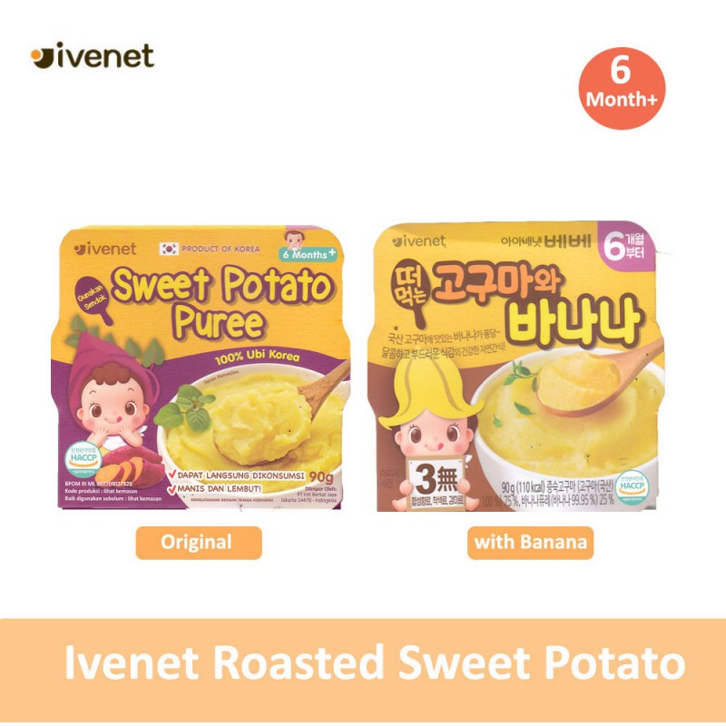 *FRAULEINCO* Ivenet Sweet Potato Puree 90gr / Makanan bayi MPASI