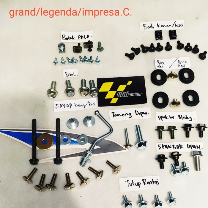 baut full set honda astrea grand/legenda legenda 2