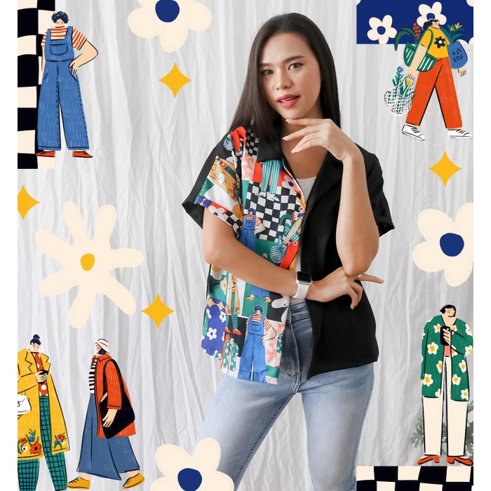 SOVLO X ILUSTRATOR LOKAL - KEMEJA OVERSIZED AVERY