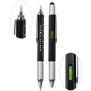 

PulPen serba guna alat tulis Pen Ultimate 7 in 1 EDC Penggaris Stylus Obeng Mekanik Teknik