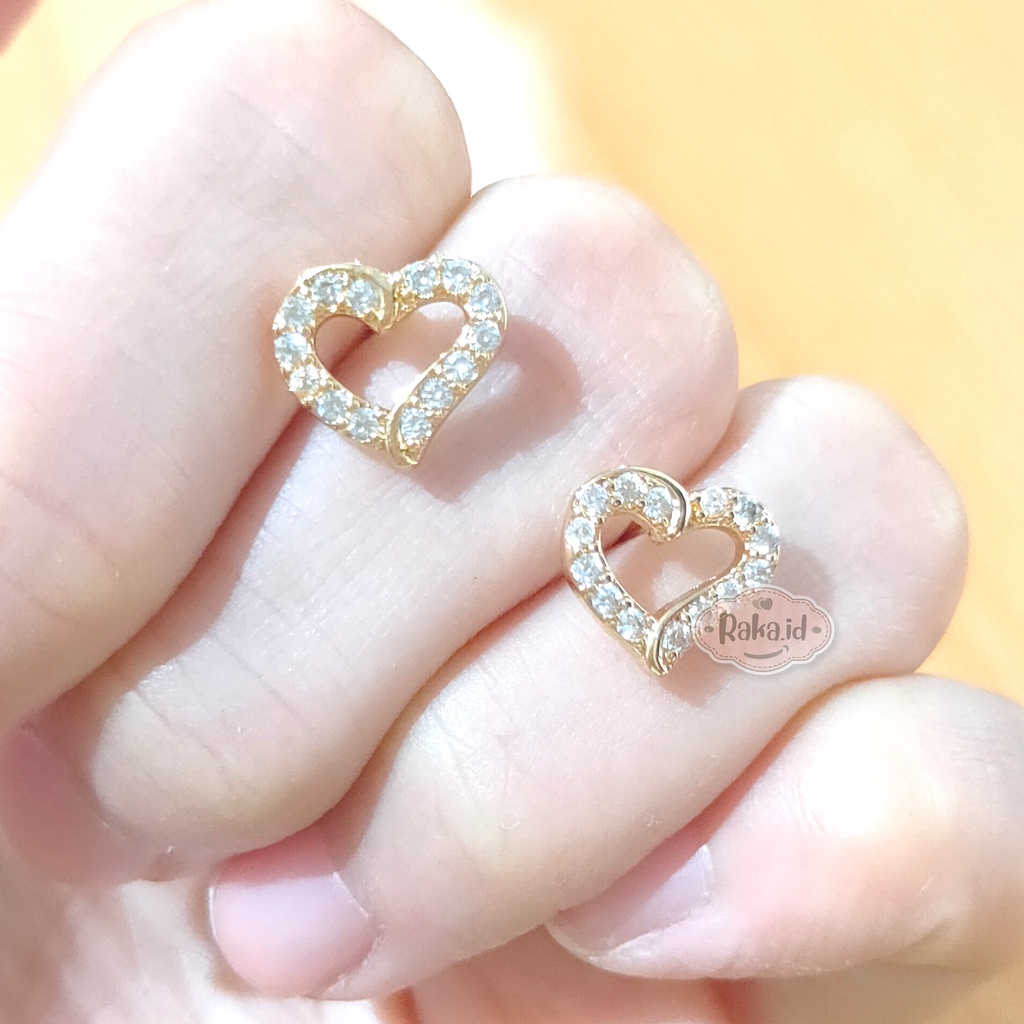 Anting Wanita Anting Tusuk / Stud Love Permata Perhiasan Aksesoris Wanita 1023