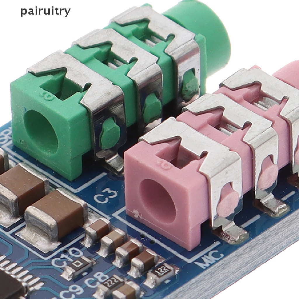 Prt CM108 Modul Sound Card Eksternal USB Drive Free Untuk Laptop / Komputer PRT