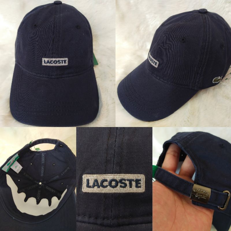 Topi Lacoste logo scriptt premium import quality topi keren bagus nyaman import cowok cewek