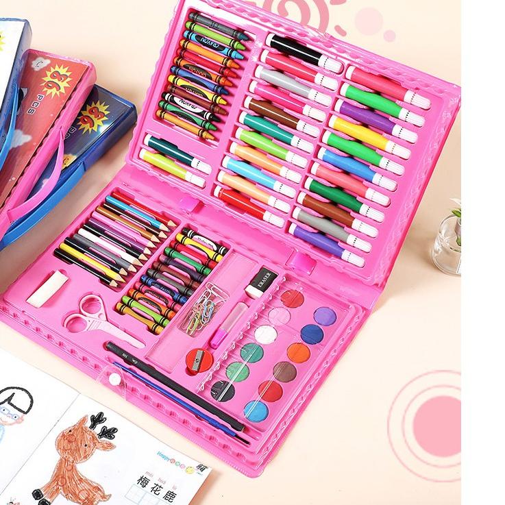 

HOT SALE!![LR 032]Stationery Set Pensil Crayon set 86 pcs Cat Air Perlengkapan Sekolah Menggambar An