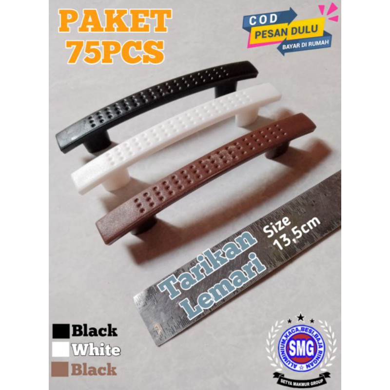 (PAKET 75 PCS)Handle Lemari Tarikan Laci Pegangan Pintu Lemari isi 75 Biji