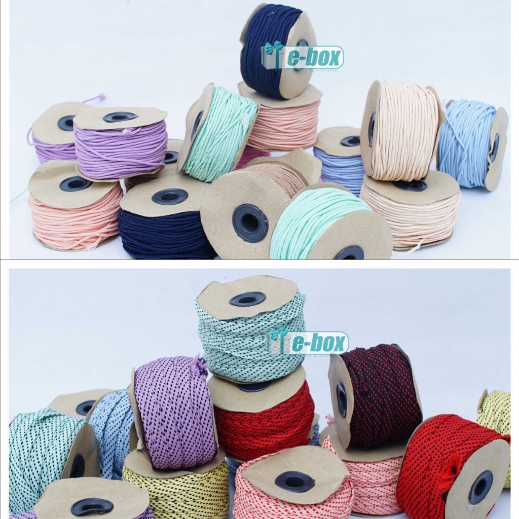 Tali Strap Mask | Tali ulir | Tali masker| Bahan Strap mask|Non Elastic