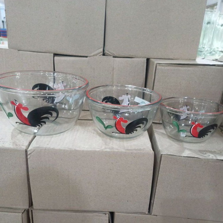 Mangkok Ayam Kaca Bening