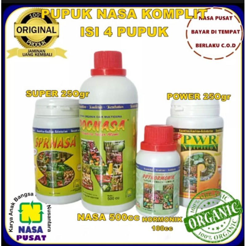

paket lengkap pupuk organik nasa 100% original