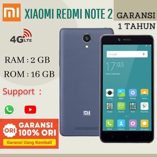Xiaomi Redmi Note2  2/16gb 4G Garansi 1 TAHUN