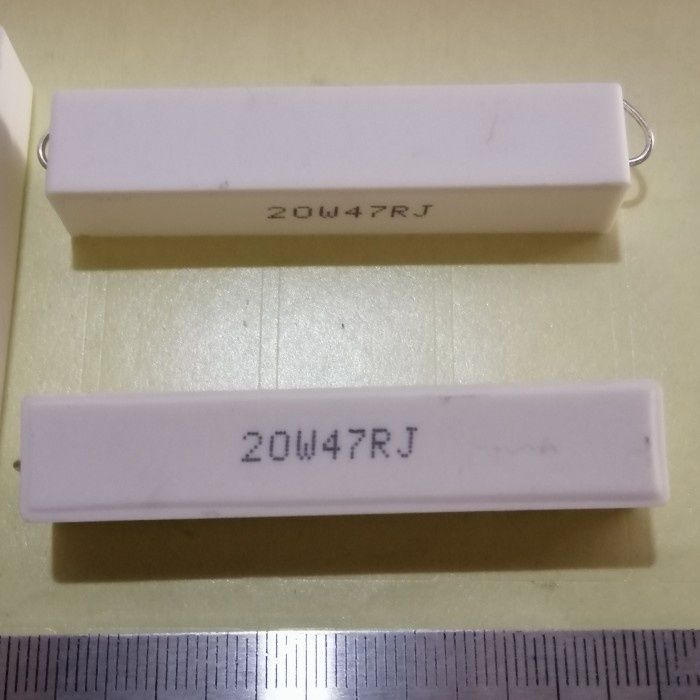 3pcs 47Ohm 47RJ 47R R 20W47RJ 20W 20 Watt 47 Ohm Resistor Kapur 20Watt