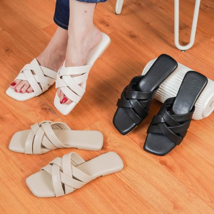 Patris Cora Sandal Wanita Flat / Teplek