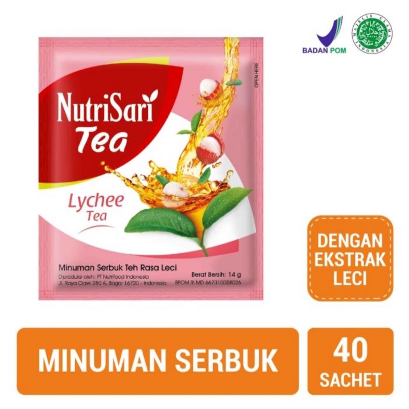 

Nutrisari Lcyhee Tea 1 Pack isi 40 Sachet