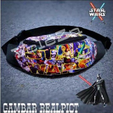 Tas selempang bahu anak waistbag anak laki laki karakter star wars - tas anak