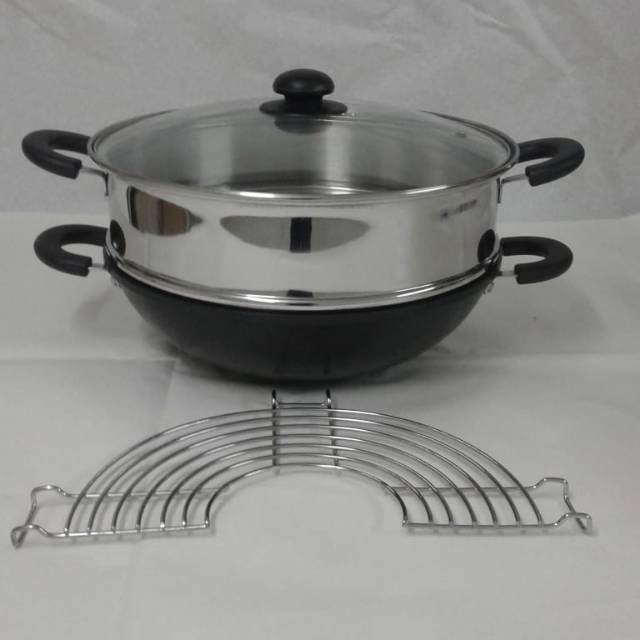 Wok Steamer 30 CM wajan Bima vita series