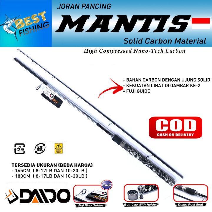 JORAN PANCING DAIDO MANTIS CARBON 165CM DAN 180CM FUJI