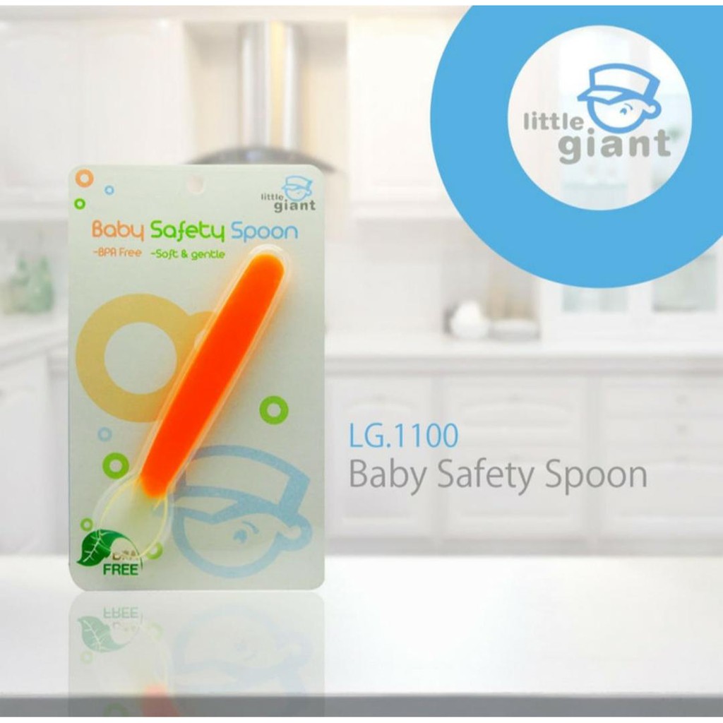 Little Giant LG 1100 Baby Safety Spoon Sendok Makan Bayi