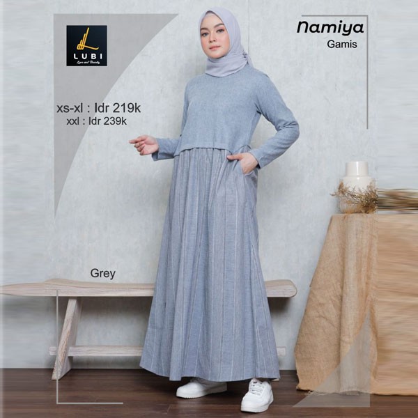 NAMIYA GAMIS TERBARULUBI ORIGINAL POLOS MADINA COTTON