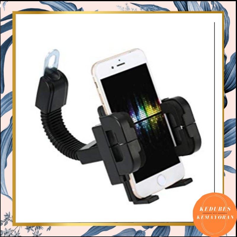 Phone Holder Spion Motor Universal / Holder Handphone Untuk Motor Model Angsa HM-01