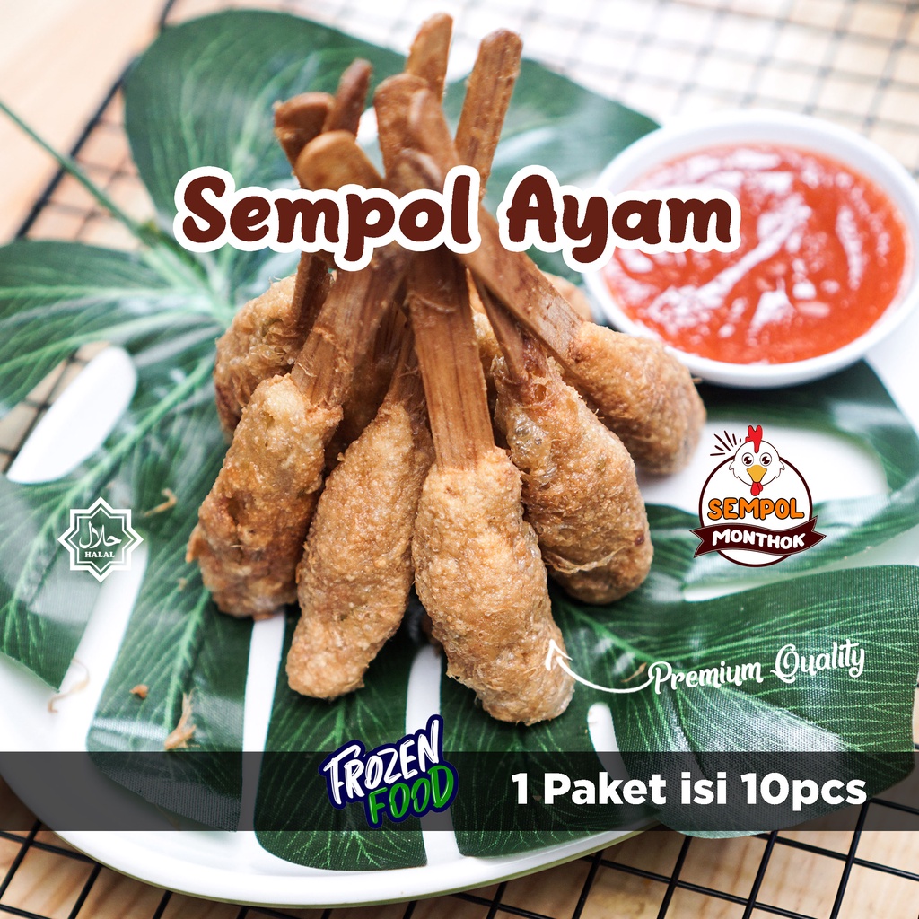 

Sempol Ayam Monthok Isi 10pcs Kemasan Frozen / Sempol Ayam 100% HALAL / Cemilan Sehat