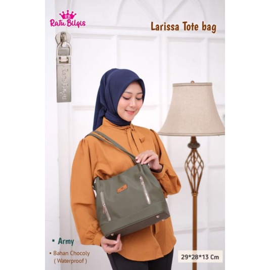 Larissa Tote Bag By Ratu Bilqis 2 in 1 Anti Air Best seller