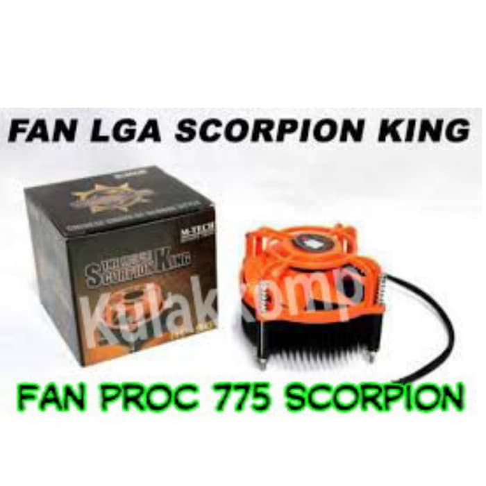 FAN PROCESSOR LGA 775 SCORPION KING MTECH / KIPAS PROCESSOR BAUT