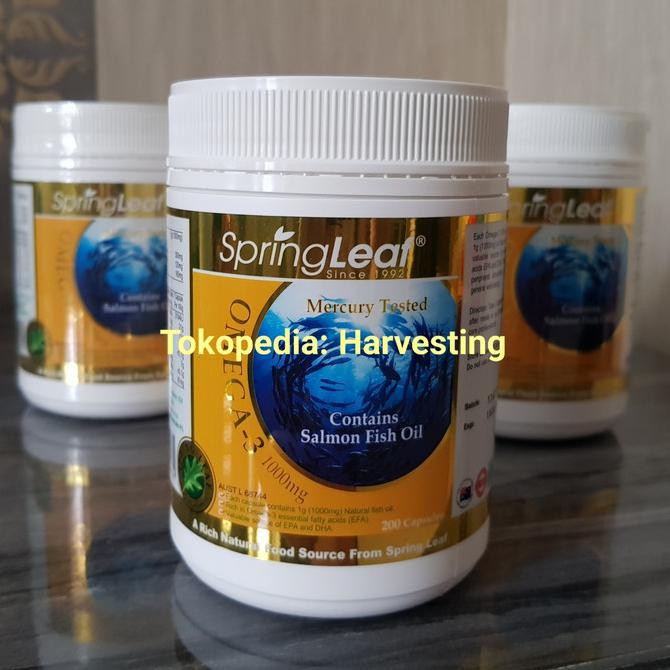 Spring Leaf Omega 3 1000mg with Rich Salmon Fish Oil 200 kapsul