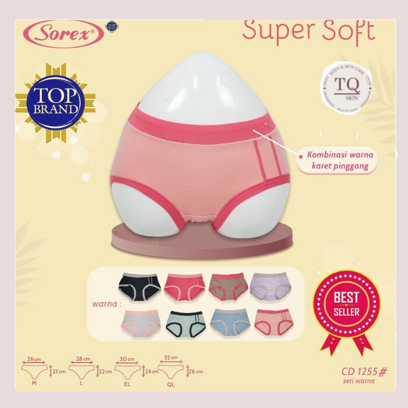 Celana Dalam Wanita Sorex CD wanita Sorex 1255 celana pendek daleman bawahan wanita sexy jumbo lusin