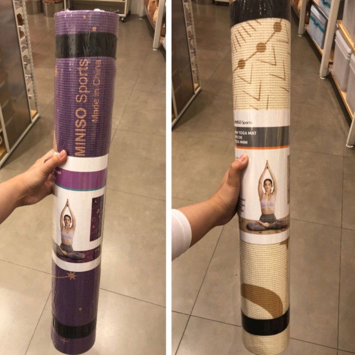 Miniso Sports - 4mm Comfortable Starry Yoga Mat Matras Yoga Olahraga - Cokelat