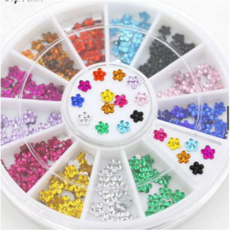 Hiasan kuku palsu, nail art decoration, rhinestone