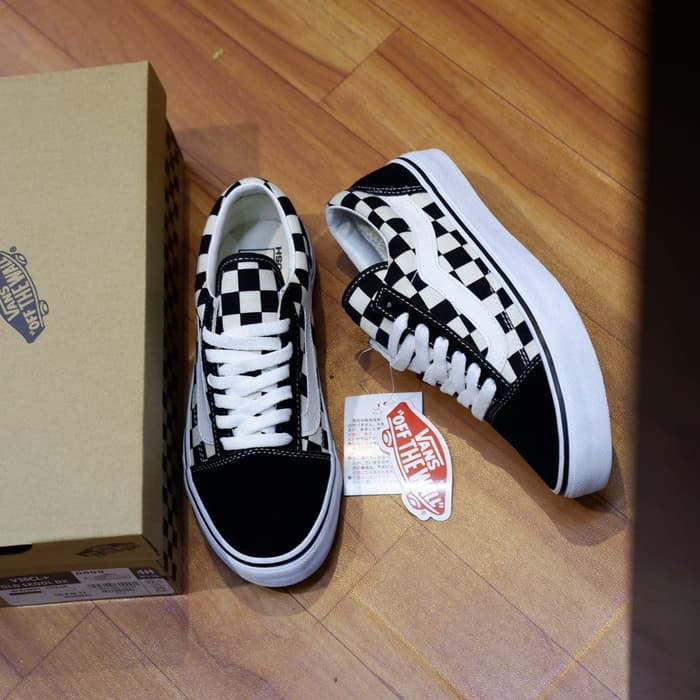 Sepatu Vans Old Skool V36CL  Checkerboard Japan Market Original BNIB