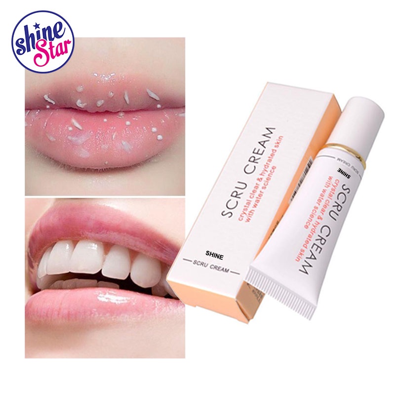 SHINE STAR -BISA COD - SCRU CREAM ORIGINAL 100% / SCRUB CREAM BIBIR KERING DAN BIBIR PECAH PECAH