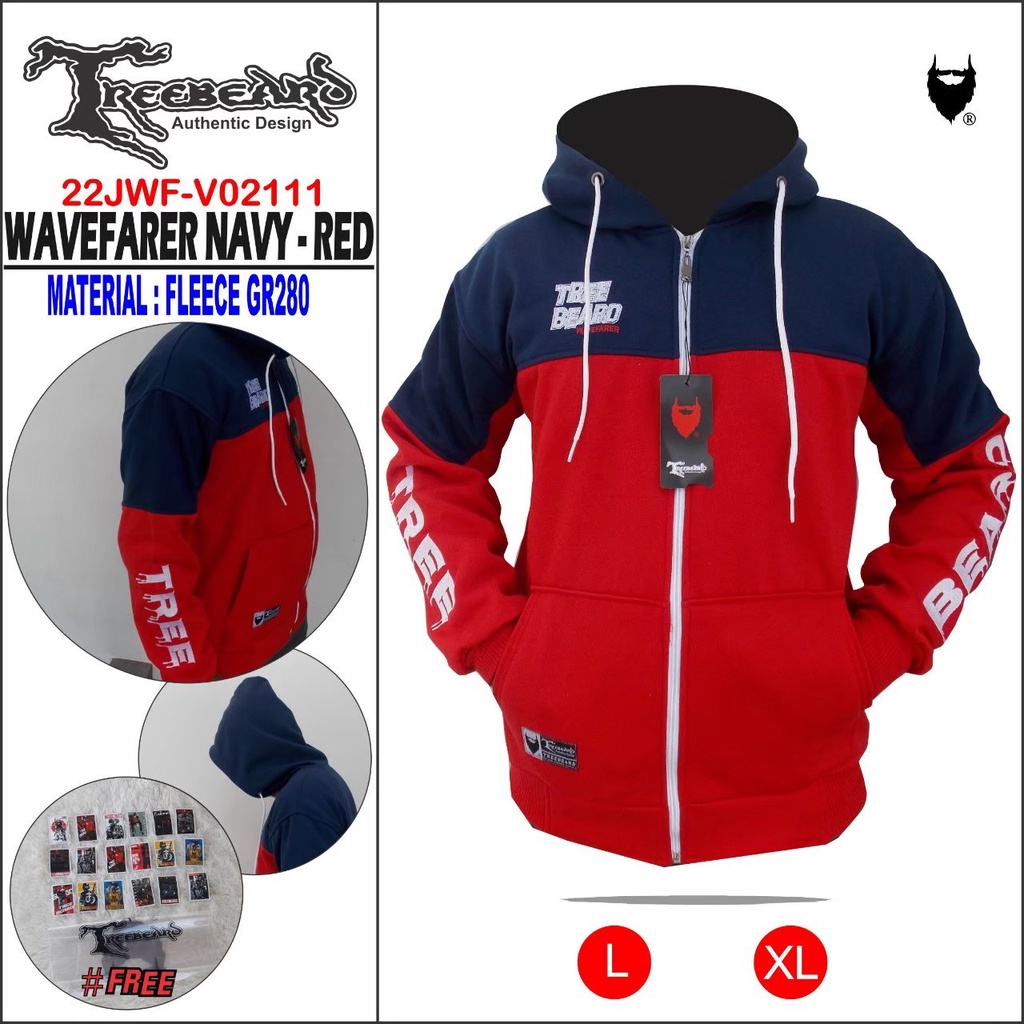 [ Bayar Di Tempat / COD ] Jaket Sweater Hoodie Zipper Pria Polos Original WAVEFARER / Sweater Hoodie Zipper Cowok Stromline Treebeard Tebal Dan Nyaman