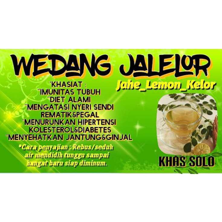 

WEDANG REMPAH KOMPLIT JAHE LEMON KELOR (JALELOR)
