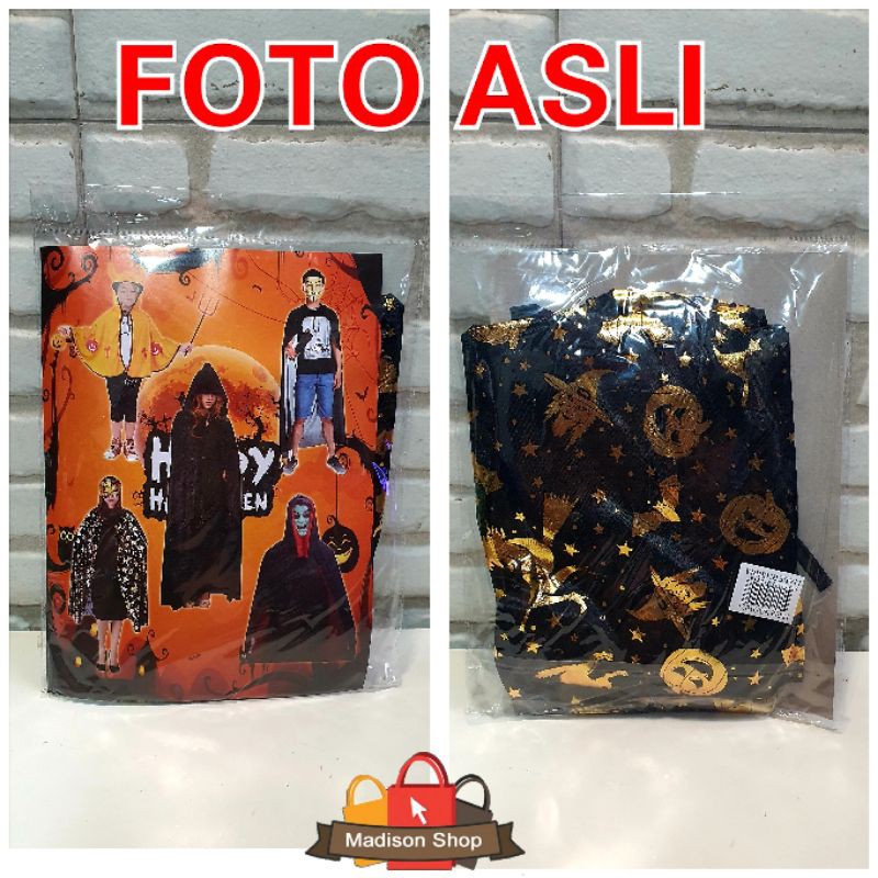 Jubah Anak Halloween Jubah Sihir Hitam Gold Jubah Harry Potter Murah Kostum Halloween Anak