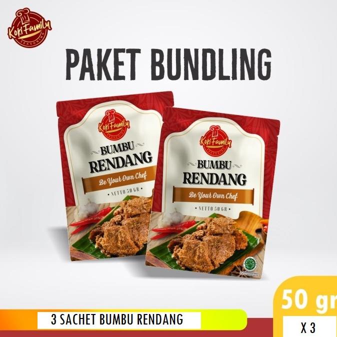 

Paket Bundling Koki Family Bumbu Instan Rendang 50Gr - 3 Pcs
