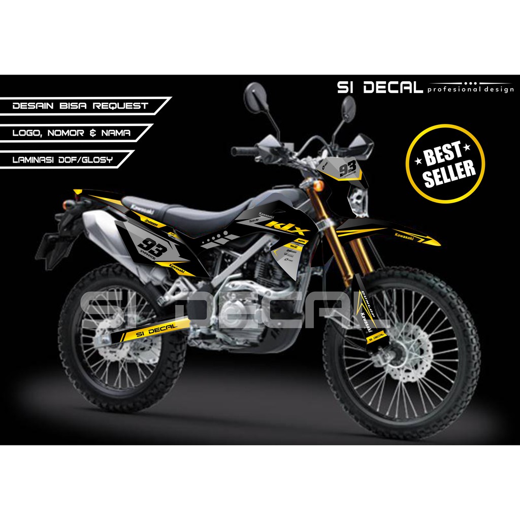 decal klx bf full custom glossy / doff